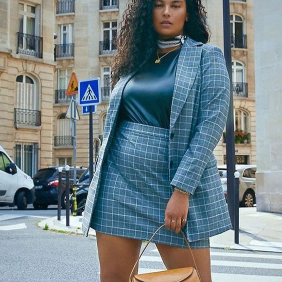 Plaid skirt suit - Picture 1 of 2